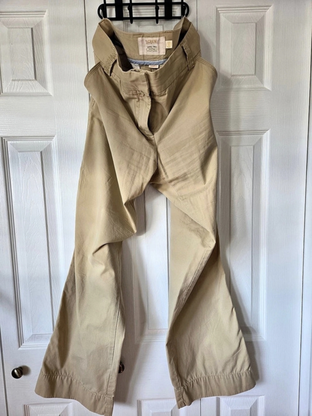 J.Crew Classic Twill Chino Flare Leg Beige Like New